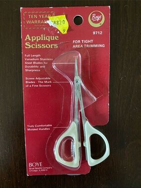 Vintage Boye Applique Scissors